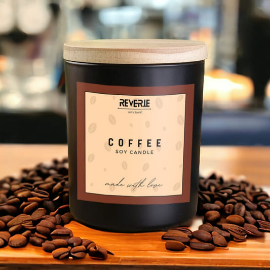 COFFEE Premium Soy Wax Scented Candle - Reverie - Let's Scent